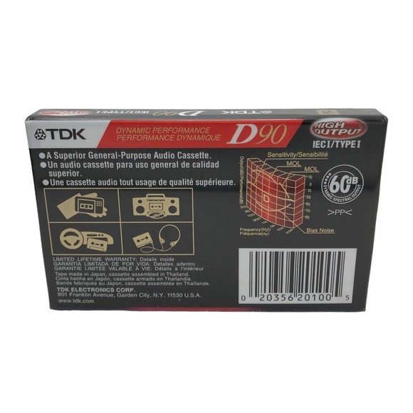 New Factory Sealed TDK D90 High Output Lot of 15 Audio Cassettes for Mixed Tapes - Picture 4 of 5